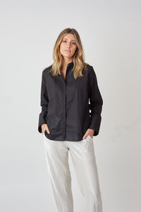Hanna Edwards - Favourite Tuxedo Shirt in Black