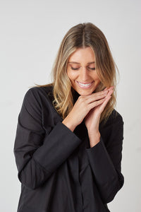 Hanna Edwards - Favourite Tuxedo Shirt in Black