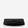 Status anxiety minimal card wallet black bubble leather side together for now