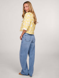 Lolly's Laundry - Trine Short Jacket Light Yellow