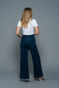 ATTE Denim - Claudia Wide Leg Flare Jean Ink