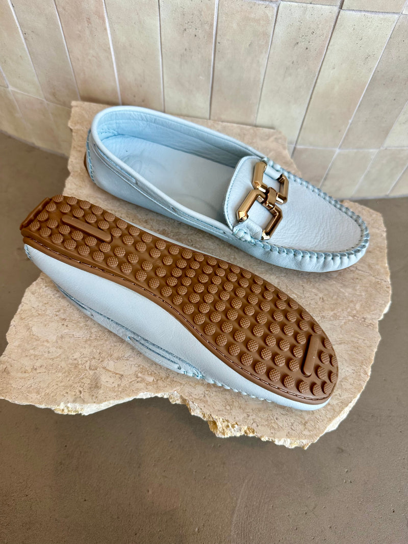 Sempre Di- Moccasin Driving Shoe Soft Aqua