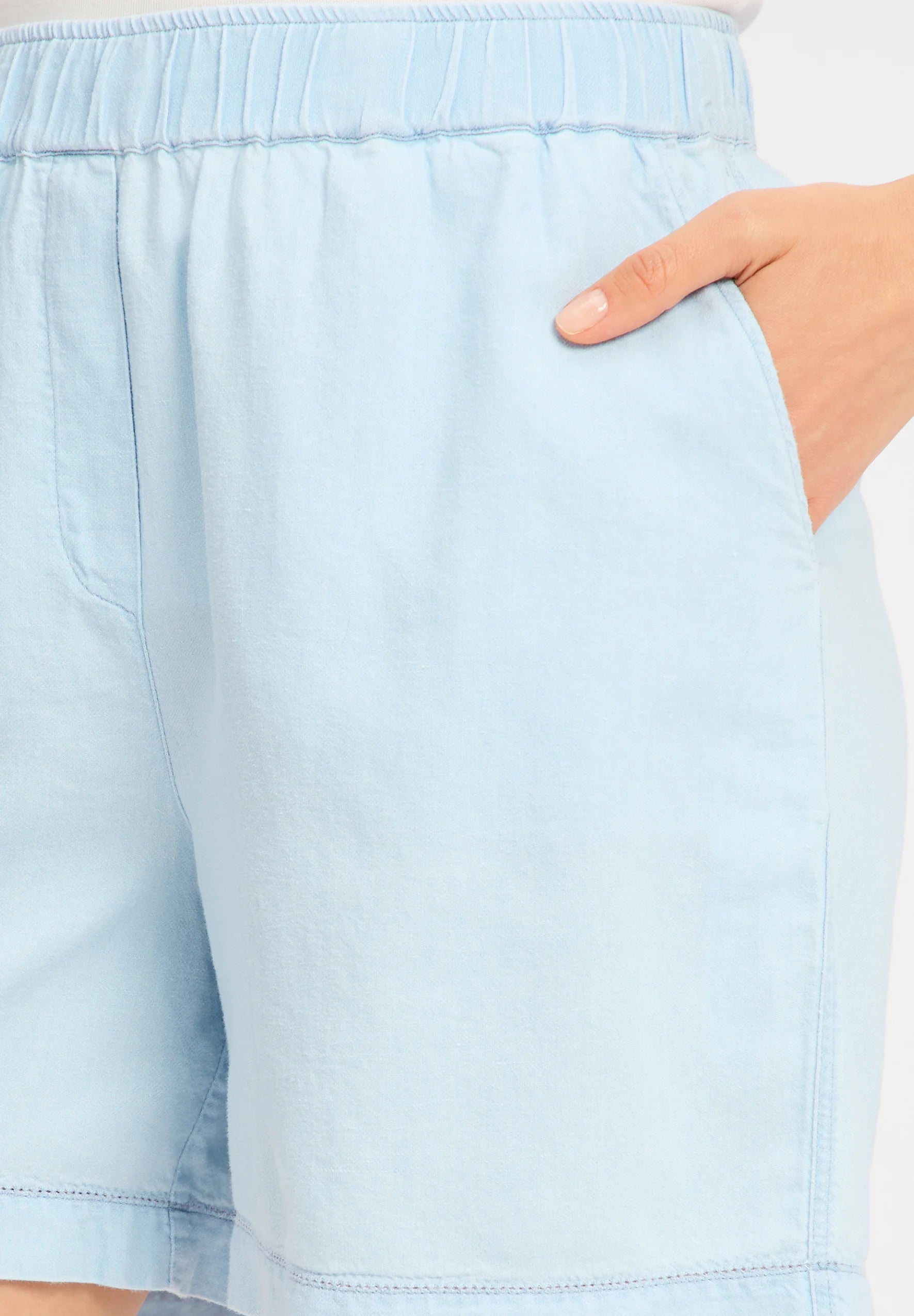 MOS MOSH - Emmi Linen Shorts Cashmere Blue