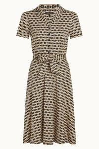 King Louie - Sheeva Midi Dress Fusili Black Print