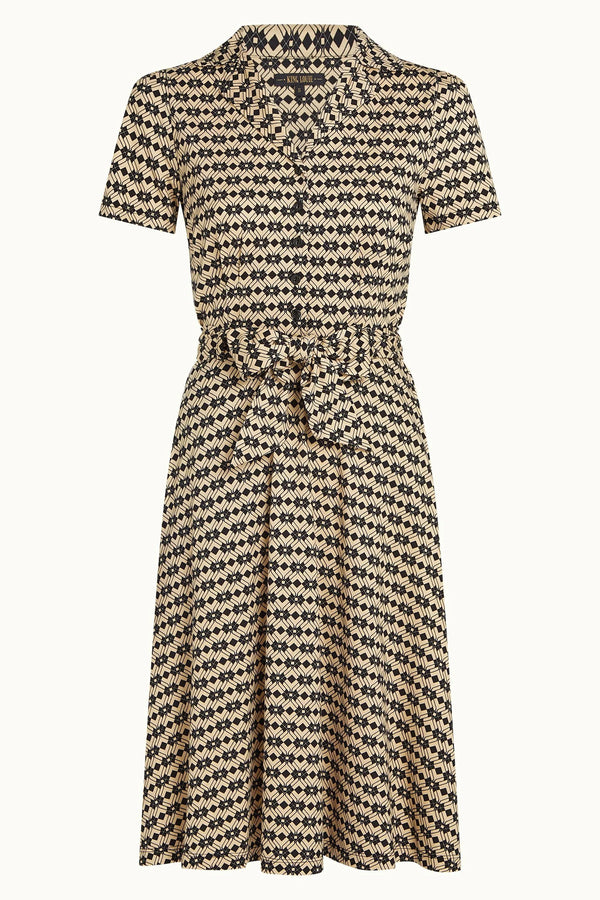 King Louie - Sheeva Midi Dress Fusili Black Print