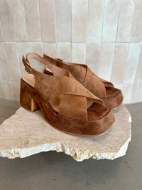 Alfie and Evie - Kirk Camel Suede