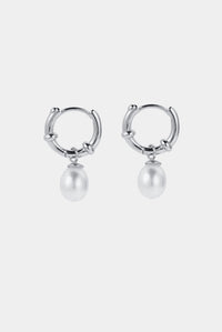 Zafino - Tessa Pearl Hoop Silver