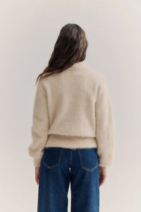 World of Nomads - Felix Zip Cardigan Oatmeal