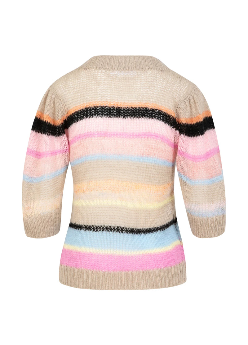 Coster Copenhagen - V-neck Knit in Multi Stripe