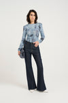 Gestuz - Areen Long Sleeve Blouse Blue Denim