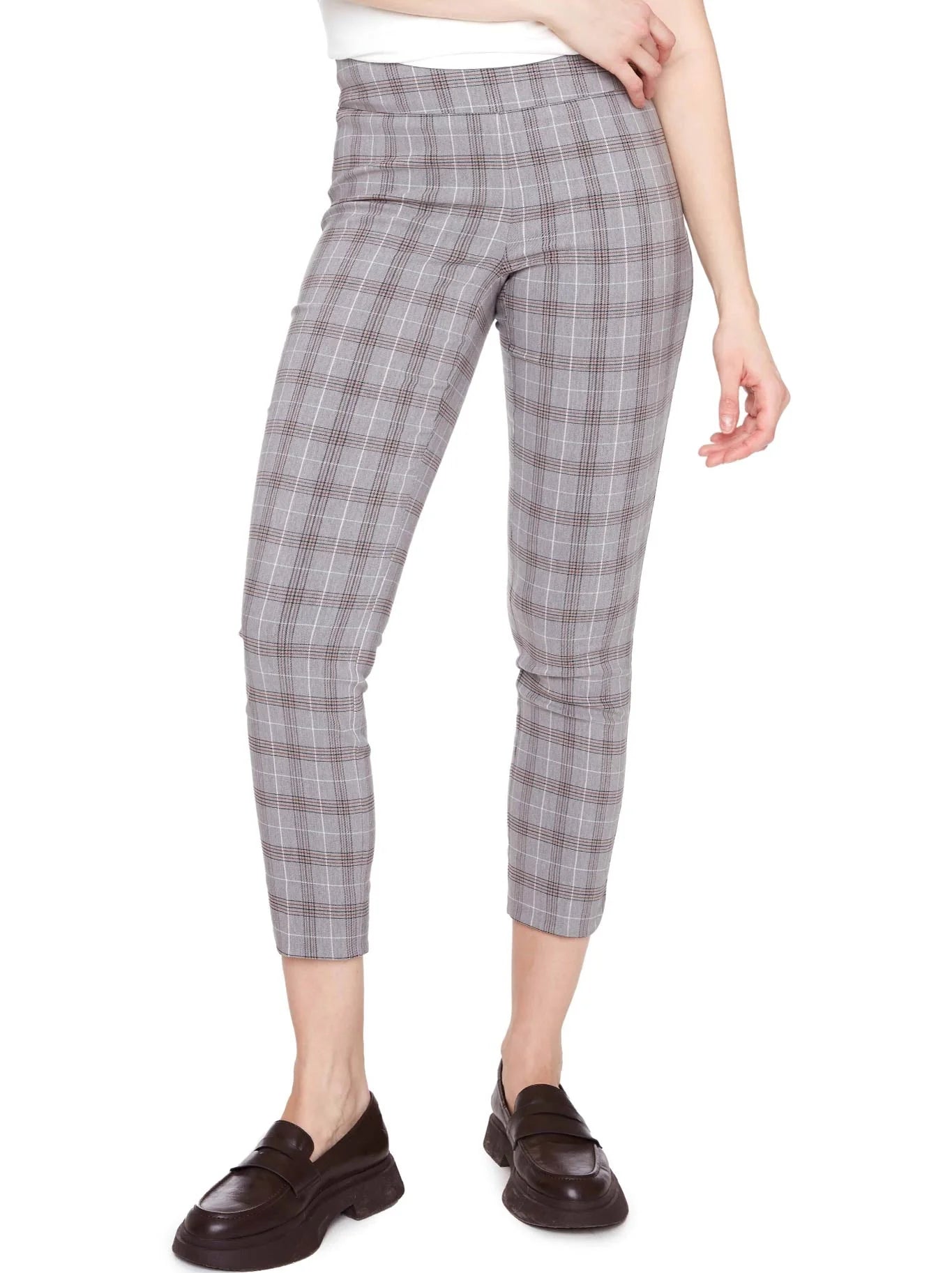 UP! Pants - Ashville Petal Slit Techno Ankle Pant