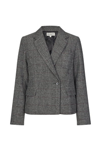 Lolly’s Laundry - Antonella Short Blazer Grey Check