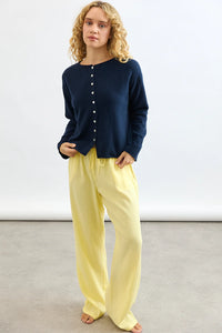 Mia Fratino - Reversible Button Cardigan Espresso