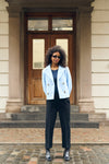 KAFFE - Anne Teddy  Windsurfer Blue Short Jacket
