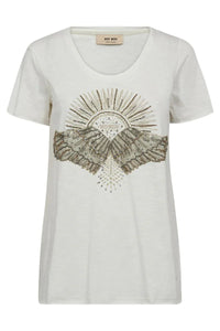 MOS MOSH - Nadine SS Deco Tee Celadon