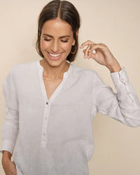 MOS MOSH - Danna Linen Blouse White