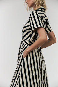 Lolly’s Laundry - Tulle Midi Dress Black Stripe