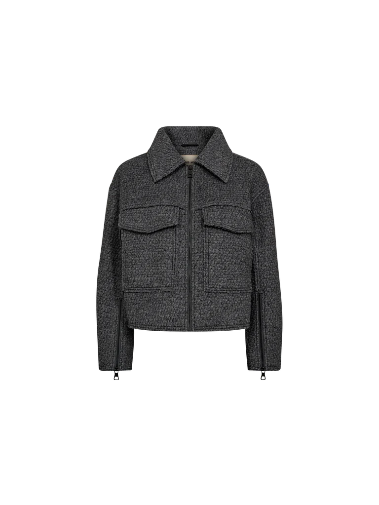 Mos Mosh - Juliette Short Jacket Phantom Grey