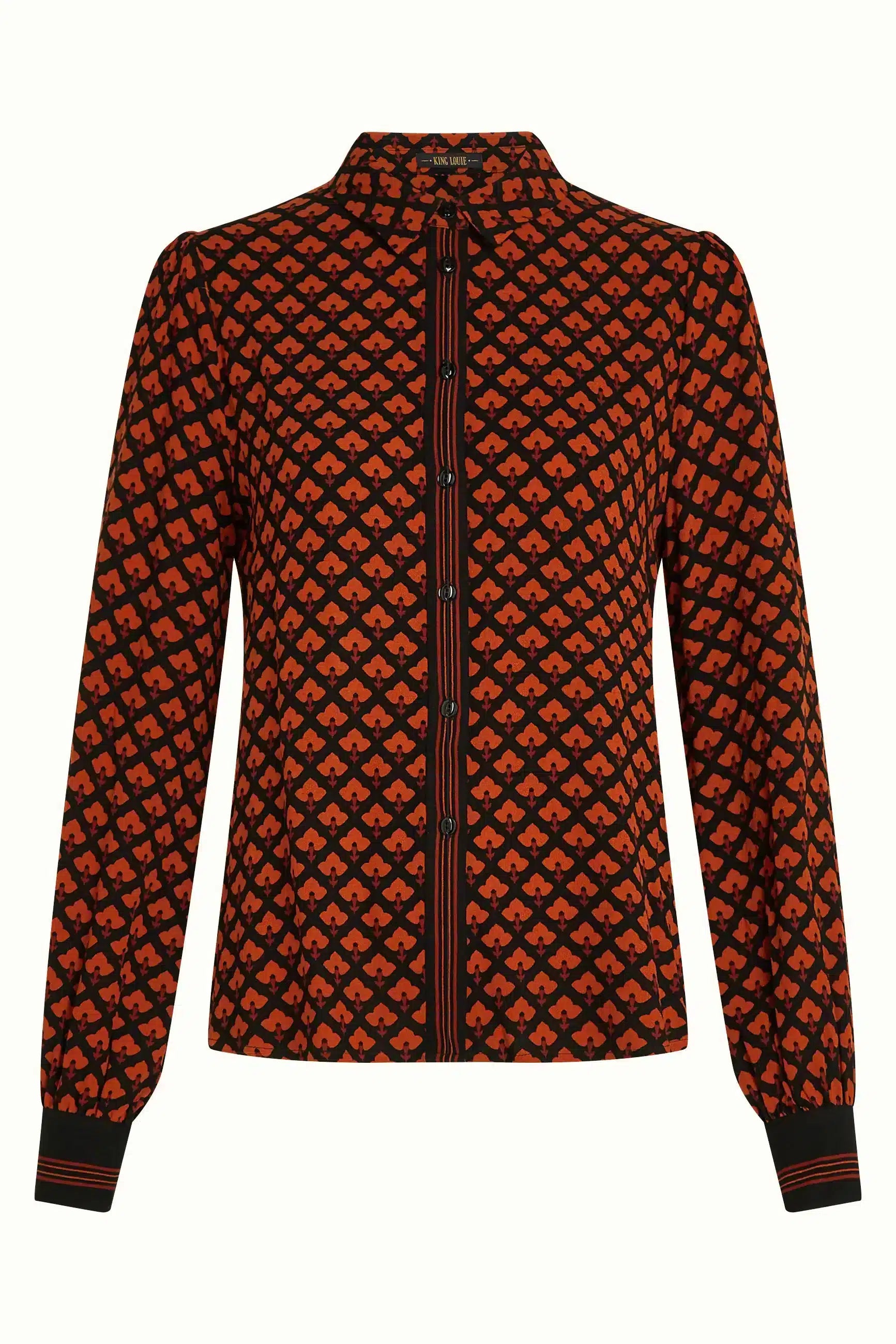 King Louie - Maisie Blouse Moire Black