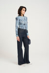 Gestuz - Areen Long Sleeve Blouse Blue Denim