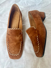 Piazza Grande - Chestnut Suede Stitched Loafer