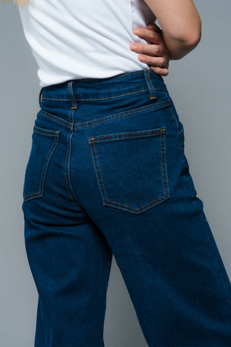 ATTE Denim - Claudia Wide Leg Flare Jean Ink