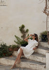 Kireina - Camilla Broderie Dress White