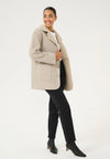 KAFFE - Berni Shearling  Jacket Feather Greige/Oat
