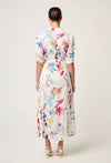 ONCE WAS - Xenia Yoke Linen Viscose Dress in Plume Blossom