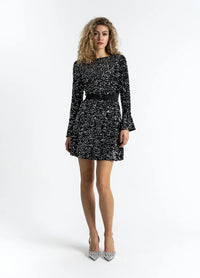 Coster Copenhagen - Black/Silver Sequins Dress