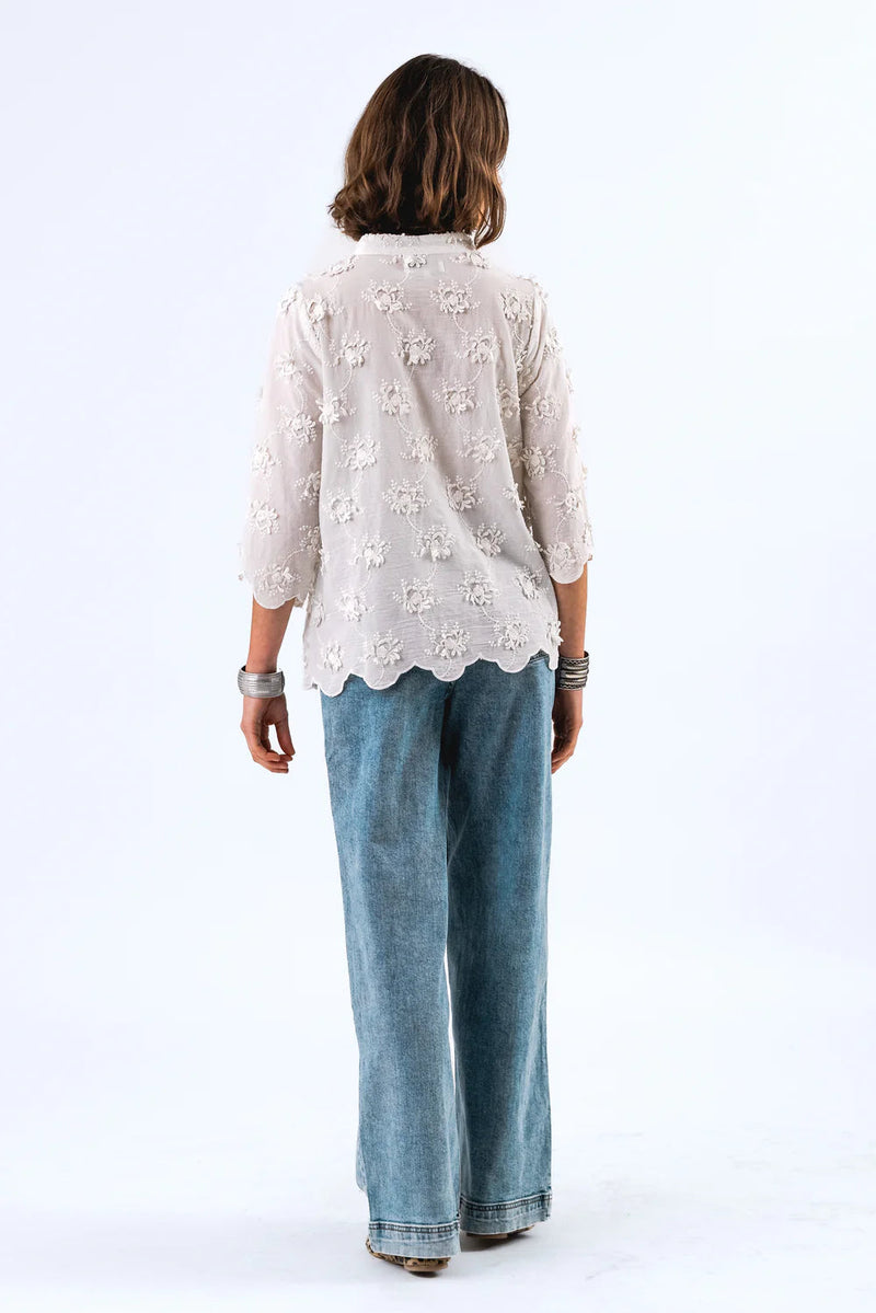 Lolly’s Laundry - Louise SS Blouse Creme