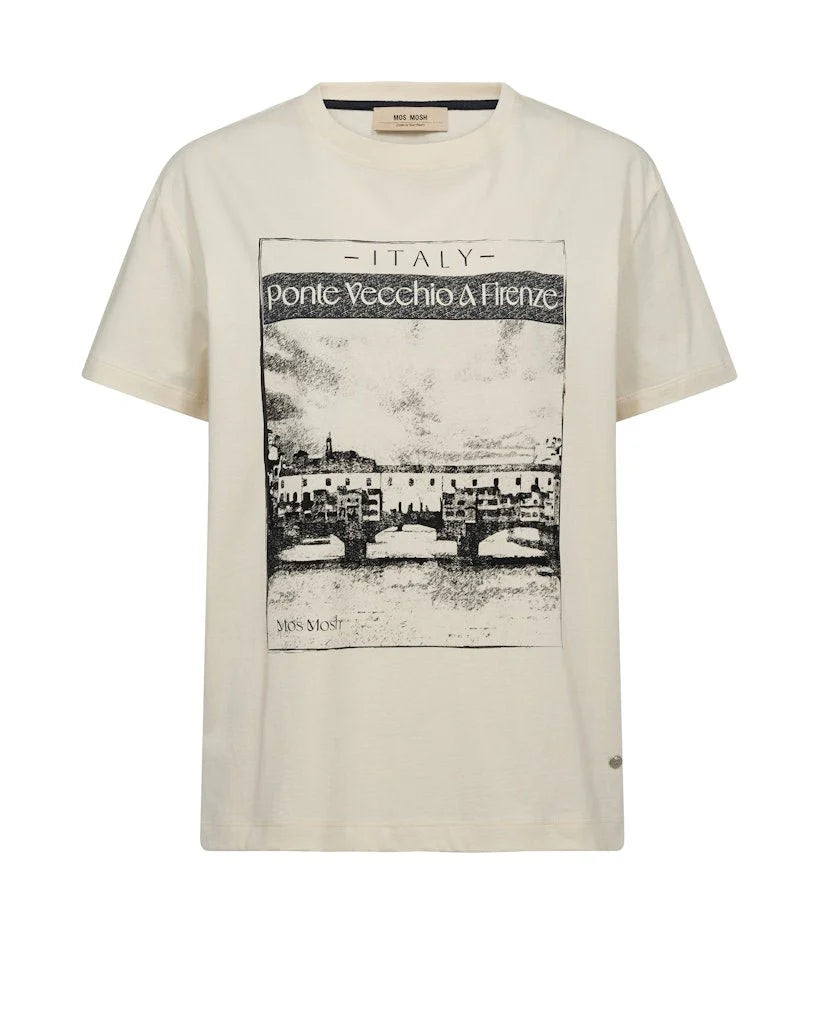 Mos Mosh - Ansie O-Neck Tee Ecru