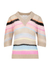 Coster Copenhagen - V-neck Knit in Multi Stripe