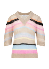 Coster Copenhagen - V-neck Knit in Multi Stripe