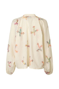 Lolly’s Laundry - Hailey LS Embroidered Shirt Creme