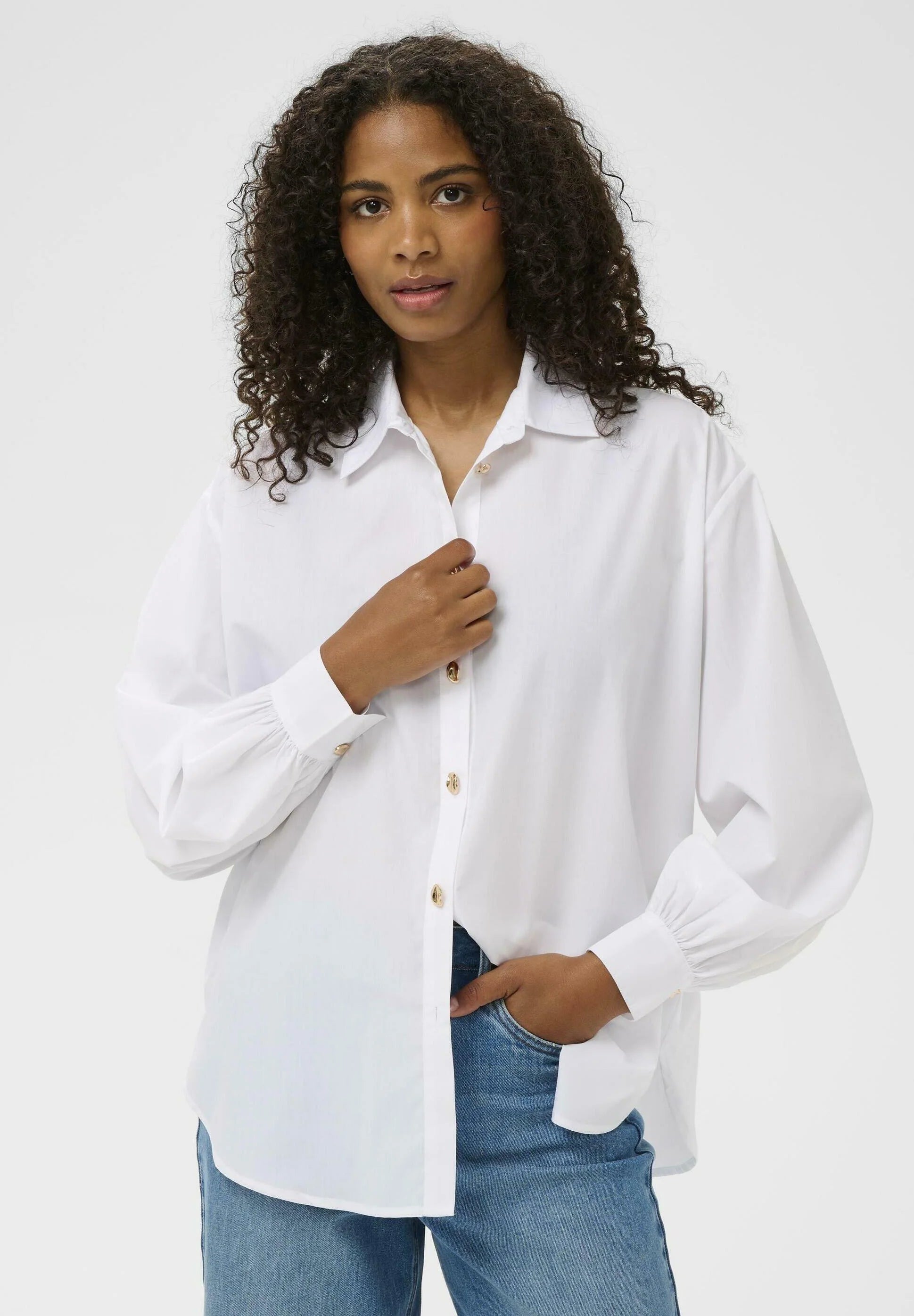 KAFFE - Noella Shirt White