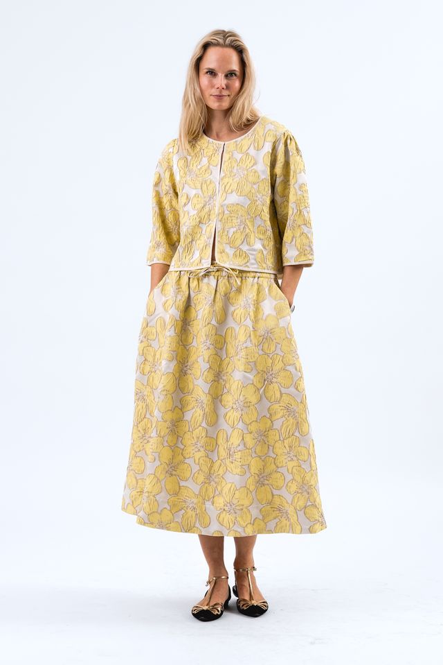 Lolly's Laundry - Trine Short Jacket Light Yellow