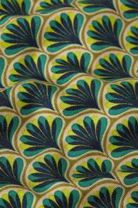 King Louie - Sheeva Midi Dress Touché Beacon Blue Green Print