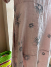Blueberry Italia - Linen Tulip Dress Dusty Pink Print
