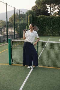 KAFFE -  Abela Knit Polo Turtledove