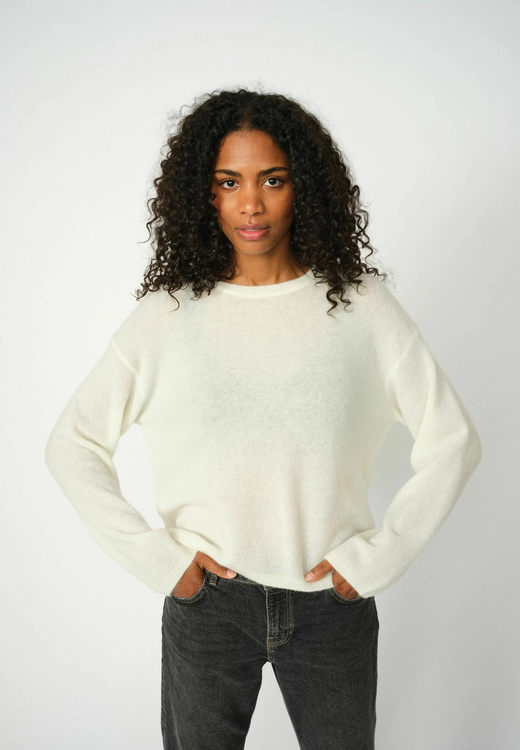 Mos Mosh - Mape O Neck Knit Ecru