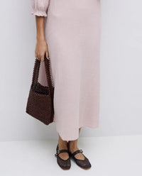 Yerse - Chocolate Beaded Bag