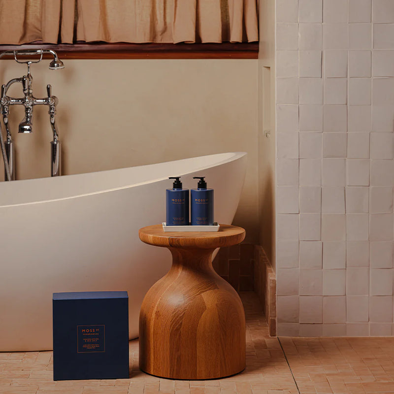 MOSS ST - Sandalwood & Sea Salt Hand Care Duo with Ceramic Tray