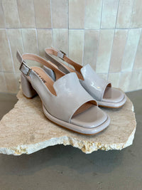 Alfie and Evie - URide Mushroom Patent Leather