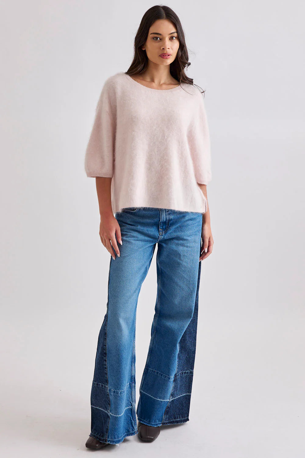 Mia Fratino - Eliza Brushed Tee Baby Pink