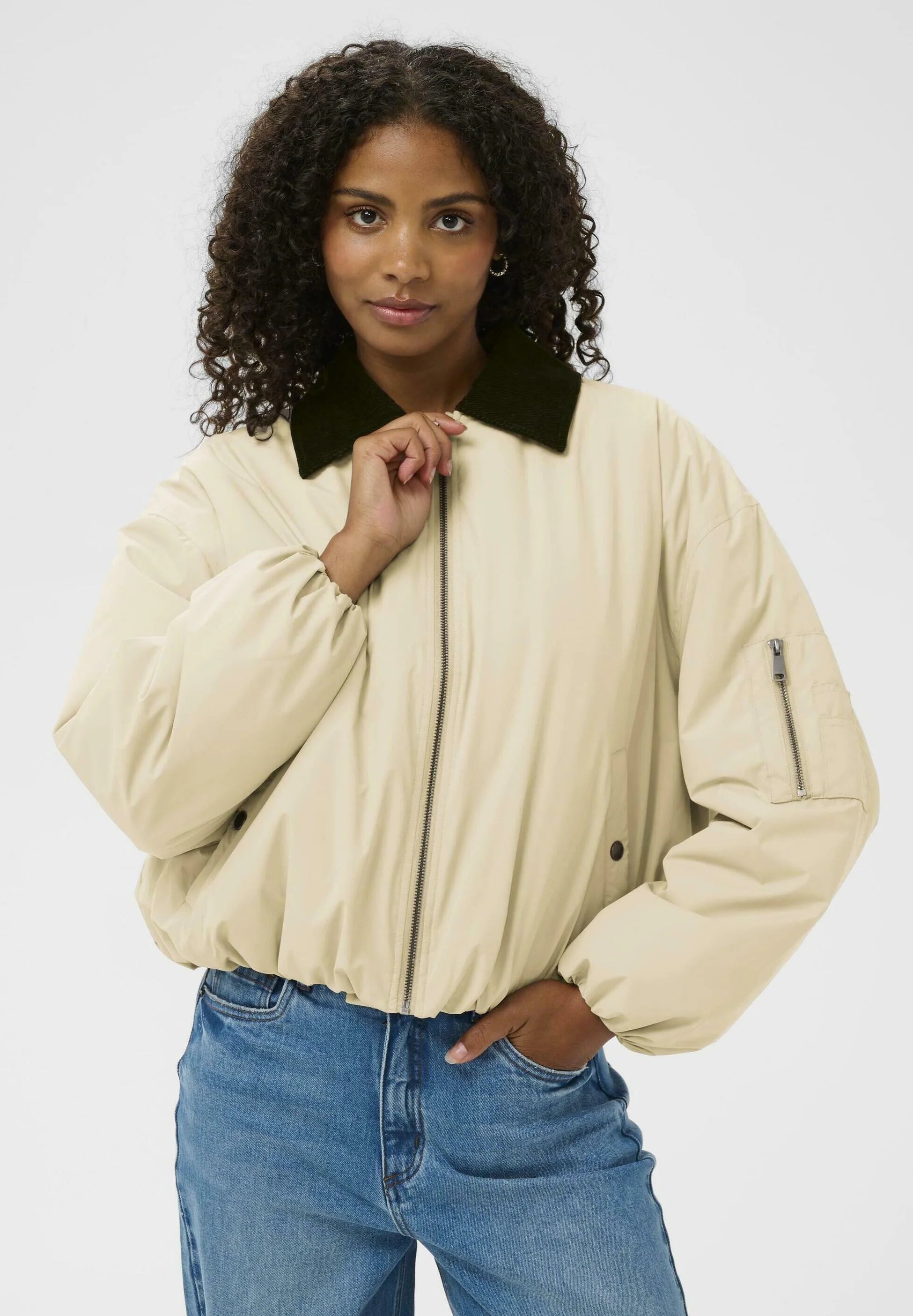 KAFFE - Roska Bomber Jacket Feather Gray