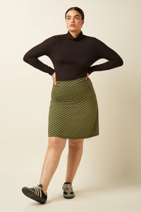 King Louie - Border Skirt Frio Spruced Green Print
