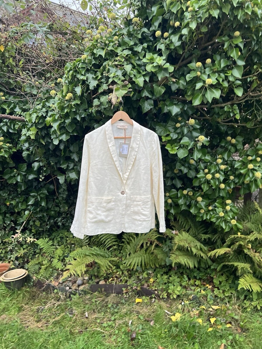 Mos Mosh - Amelina Linen Blazer Ecru