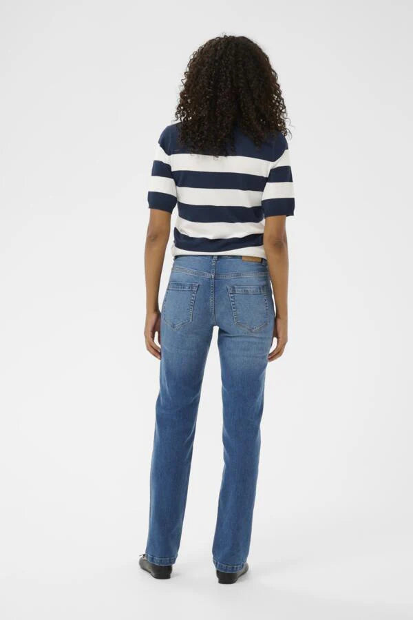 KAFFE - Maris Straight Leg Medium Blue Denim