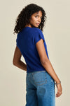 POM Amsterdam - Bright Blue Knit Top/Vest